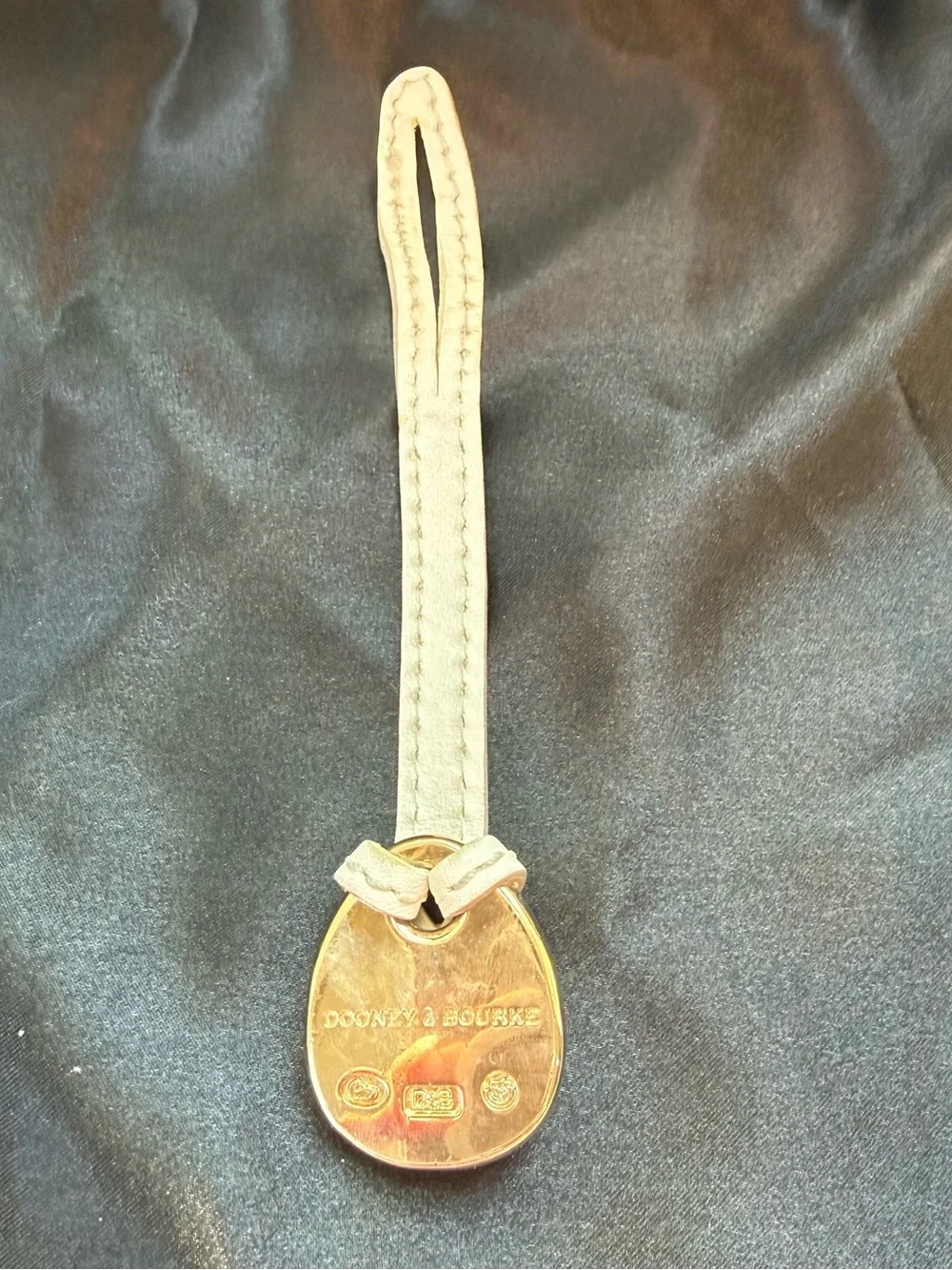 Vintage Dooney & Bourke Teal Enamel Duck Bag Charm / Key Fob